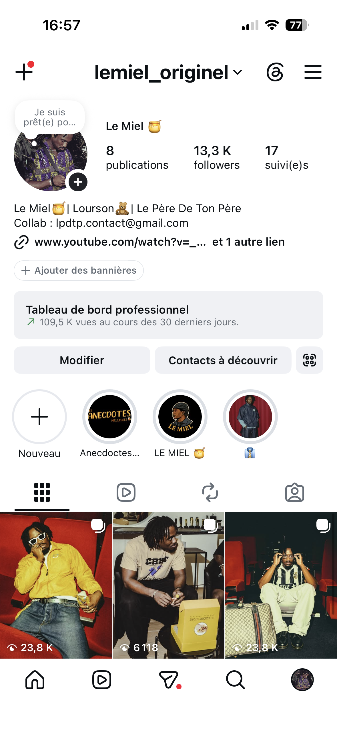 Feed Instagram @lemiel_originel